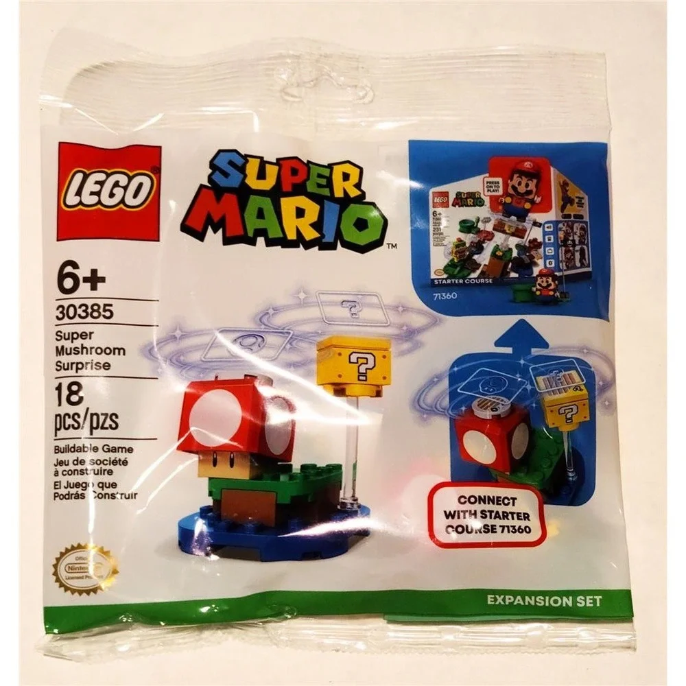 Lego Super Mario 30385 Super Mushroom Surprise Buildable Game Expansion Set